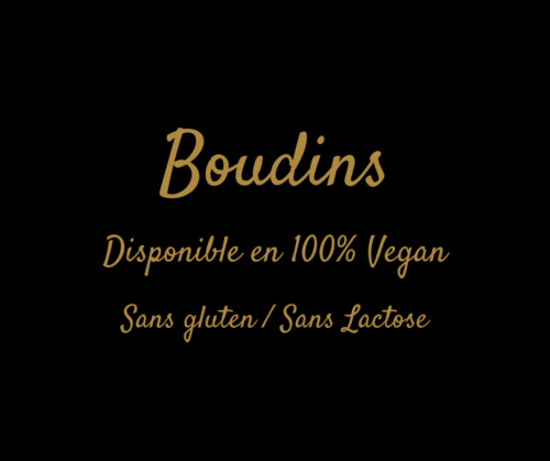 Boudins (sans gluten/sans latose)