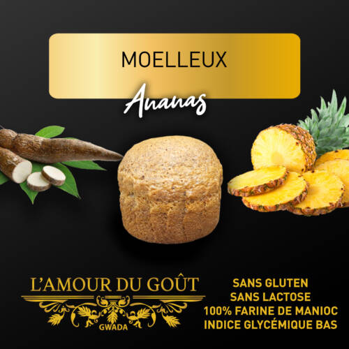 Moelleux ananas sans gluten et sans lactose à la farine de manioc – L'Amour du Goût Gwada