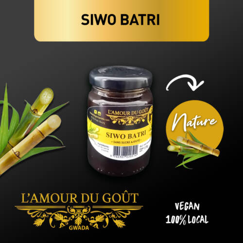 Pot de Siwo Batri nature 100 % Guadeloupe L'Amour du Goût, 130 g, vegan