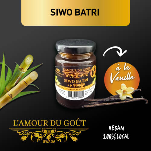 Pot de Siwo Batri à la vanille 100 % Guadeloupe L'Amour du Goût, 130 g, vegan